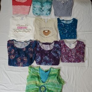Womens size 2X/3X Tops Lot of 10 tops